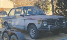  ?? ?? As purchased, Thane Walton's 1972 BMW 2002tii was in rough condition and had several areas of rusted metal.