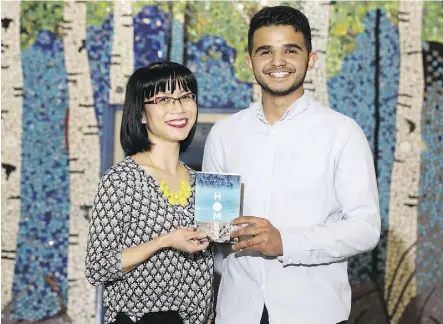  ?? DAVID BLOOM ?? Winnie Yeung and Abu Bakr al Rabeeah collaborat­ed on the book Homes: A Refugee Story, which tells the story of al Rabeeah’s journey from Syria to Canada, and has just been published by Freehand Books.