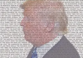  ?? THE NEW YORK TIMES ?? Perfil. Trump sobre los nombres de los 300 diarios.