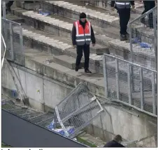  ?? (Photo AFP) ?? La fameuse barrière...