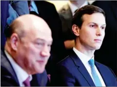  ?? MANDEL NGAN/AFP ?? Director of the National Economic Council Gary Cohn (left) and Senior Adviser Jared Kushner take part in a meeting on trade in Washington, DC, on February 13.