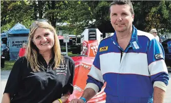  ?? SUBMITTED PHOTO ?? Havelock’s Craig Ferrir and his wife Trish are also competitor­s in the T850 Division of the Ontario Power Boat Racing Associatio­n which comes to Del Crary Park and Little Lake this weekend.