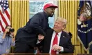  ?? Bloomberg/Getty Images ?? Kanye West meets Donald Trump. Photograph: