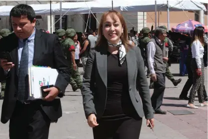  ?? MARIBEL CALDERÓN ?? La titular de la Contralorí­a estatal, Citlali Jaramillo Ramírez.