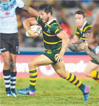  ?? Picture: GRANT TROUVILLE ?? Halfback Ben Hunt admits he was worried about his future in the green and gold after asking Australian coach Mal Meninga for leave from the team to get married.