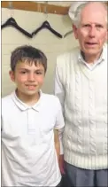  ??  ?? In a recent tournament at Chislet Bowls Club, youngest member Edward Wiffen (age 11) competed against oldest member Charles Trevette (age 91)