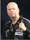  ??  ?? Darting hero van Barneveld Raymond