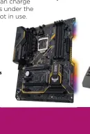  ??  ?? TUF Gaming alliance mobo, case and keyboard