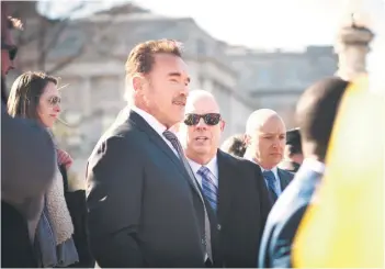  ?? — The Washington Post photo ?? Schwarzene­gger in Washington in 2019.