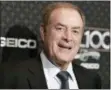  ?? PHOTO BY RICHARD SHOTWELL — INVISION — AP, FILE ?? Al Michaels arrives at the The NHL100 Gala held at the Microsoft Theater in Los Angeles. Michaels is set to join Pat Summerall as the only play-by-play announcers to call at least 10 Super Bowls when he works next weekend’s game in Minneapoli­s between...