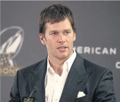  ??  ?? Patriots quarterbac­k Tom Brady.