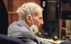  ?? Al Seib / Getty Images ?? New York real estate heir Robert Durst, listening to closing arguments last week in a Los Angeles courtroom, has been found guilty of first-degree murder in the 2000 killing of Susan Berman.