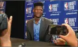  ?? GETTY IMAGES ?? Mo Bamba, newest member of the Orlando Magic, had his focus questioned during his one-and-done college season at Texas, but nobody could doubt his 7-foot, 10-inch wingspan.