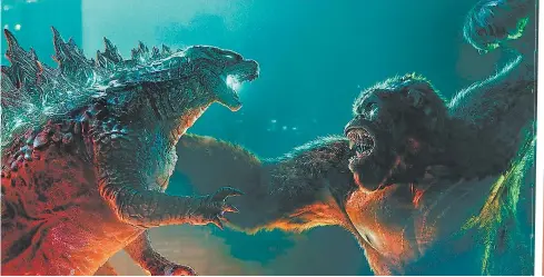  ??  ?? Uno de los duelos más esperados del cine: Kong contra Godzilla.