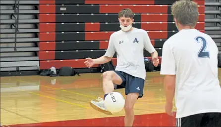  ?? EDDIE HERZ / Loveland Reporter-herald ?? Loveland’s Caleb Hall played significan­t minutes as a freshman, which should bode well for him as the team looks to maintain a strong presence in the attack in 2021.