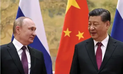  ?? Photograph: Alexei Druzhinin/AP ?? ‘Such pronouncem­ents casually ignore the deep difference­s between Russian and Chinese interests, motivation­s, and visions for the global order.’