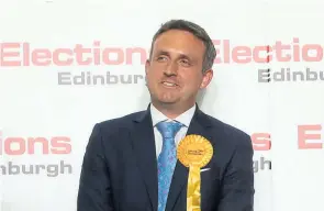  ??  ?? Alex Cole-Hamilton MSP for Edinburgh Western Photograph: Gordon Terris