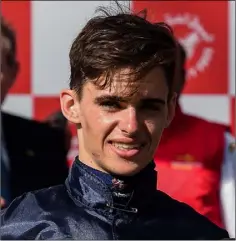  ??  ?? Jockey Donnacha O’Brien was on board Lost Treasure in Dundalk.