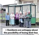  ??  ?? > Residents are unhappy about the possibilit­y of losing their bus