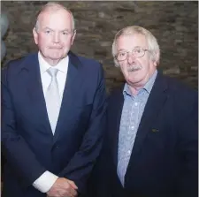  ??  ?? Former GAA President Liam O’Neill and Martin Coleman.