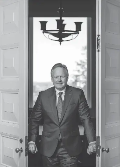  ?? DARREN BROWN FOR THE NATIONAL POST ?? Stephen Poloz is governor of the Bank of Canada.