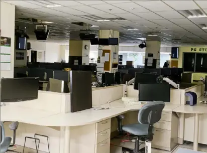  ?? Bill Wade/Post-Gazette ?? The empty newsroom of the Pittsburgh Post-Gazette at 34 Blvd. of the Allies, Downtown, after the newspaper relocated to the North Shore.