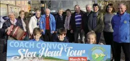  ?? Paddy and Ann Kennedy with supporters launching the coach tour fundraiser for Kerry Hospice. ??