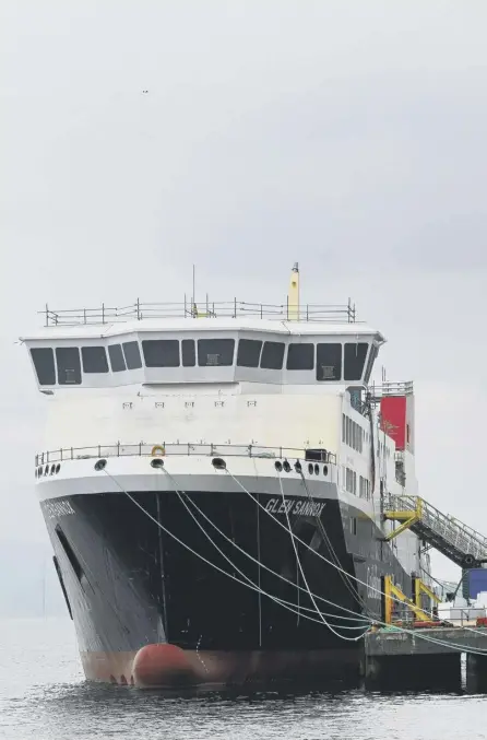  ?? ?? 2 Despite being 'launched' in 2017 the MV Glen Sannox remains at Ferguson's shipyard on the Clyde