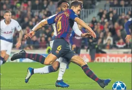  ?? FOTO: PEP MORATA ?? Denis Suárez quiere dejar el Barça en enero El martes jugó ante el Tottenham