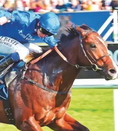  ?? Rex Features ?? Oisin Murphy scored another victory in the Godolphin blue aboard Right Direction on the opening day of The Cambridges­hire Festival at Newmarket Racecourse.