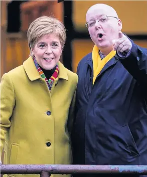  ??  ?? EVIDENCE
First Minister Nicola Sturgeon and her husband, SNP chief Peter Murrell