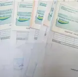  ?? F.E. ?? Cheques del pago a exservidor­es del Tribunal Superior Electoral.