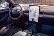  ??  ?? Huge,tesla-style touchscree­n controls most functions