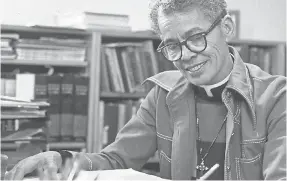  ?? PROVIDED BY PAULI MURRAY FOUNDATION VIA SUNDANCE INSTITUTE ?? Pauli Murray, the first Black woman to be ordained as an Episcopal priest, is the subject of the new documentar­y “My Name Is Pauli Murray.”