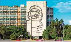  ??  ?? This file photo shows the iconic image of Cuba’s revolution­ary hero Ernesto ‘Che’ Guevara, at Revolution Square near the Ministry of Interior in Havana, Cuba.