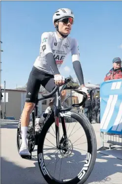  ?? ?? Juan Ayuso, con los colores del UAE durante la presente temporada.