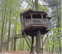  ?? GANE/SPECIAL TO USA TODAY 10BEST
TAMARA ?? Serene treehouses at The Mohicans Resort are surrounded by trees.