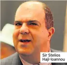  ??  ?? Sir Stelios Haji-Ioannou