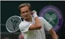  ?? Xinhua/Shuttersto­ck ?? Russia’s Daniil Medvedev is banned from competing in this year’s Wimbledon. Photograph: