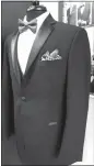  ??  ?? Italian Custom Tailors offers tuxedo rentals and sales for any occasion.