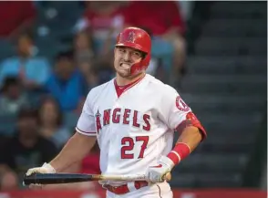  ?? (TNS) ?? The Los Angeles Angels’ Mike Trout.