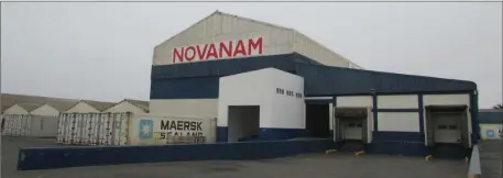  ?? Photo: Contribute­d ?? Back to business…The NovaNam processing plant in Lüderitz.