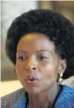  ??  ?? TENDER MOMENT: Minister Maite Nkoana-Mashabane