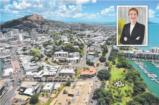  ?? IMPORTANT: The developmen­t industry is a big contributo­r to Townsville. INSET: UDIA Queensland CEO Kirsty Chessher- Brown. Picture: ALIX SWEENEY ??