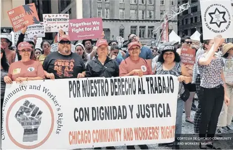  ?? CORTESÍA DE CHICAGO COMMUNITY AND WORKERS’ RIGHTS ??