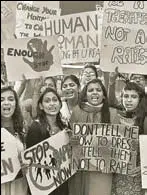  ?? HINDUSTAN TIMES ?? A protest against violence against women, in Mumbai, 2013