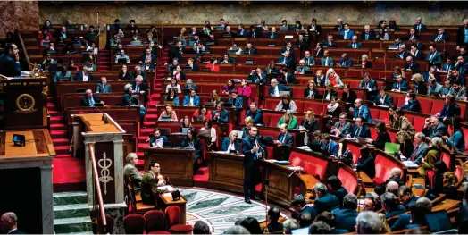  ?? ?? Le texte de la députée écologiste de la Drôme Marie Pochon a été approuvé par 89 voix contre 66, la gauche votant pour et la majorité contre. (Crédits : Reuters)