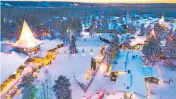  ??  ?? TOUR. Conoce el maravillos­o pueblo de Finlandia donde habita uno de los personajes más icónicos de la Navidad: Santa Claus.