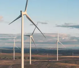  ??  ?? WIND WARNING: The Hornsdale wind farm project in South Australia.