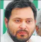  ??  ?? Tejashwi Yadav